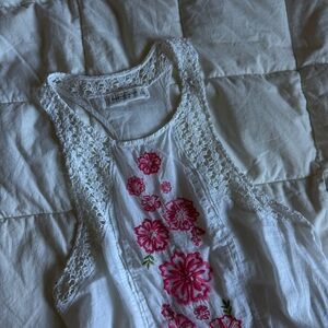 Abercrombie & Fitch Floral Embroidered Tank